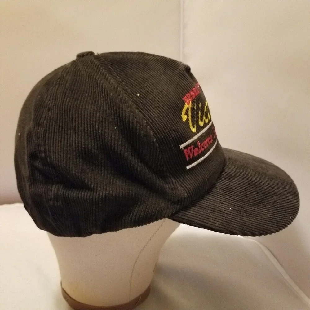 Vintage Made‎ In USA Operation Desert Storm Black SnapBack Corduroy Trucker Hat